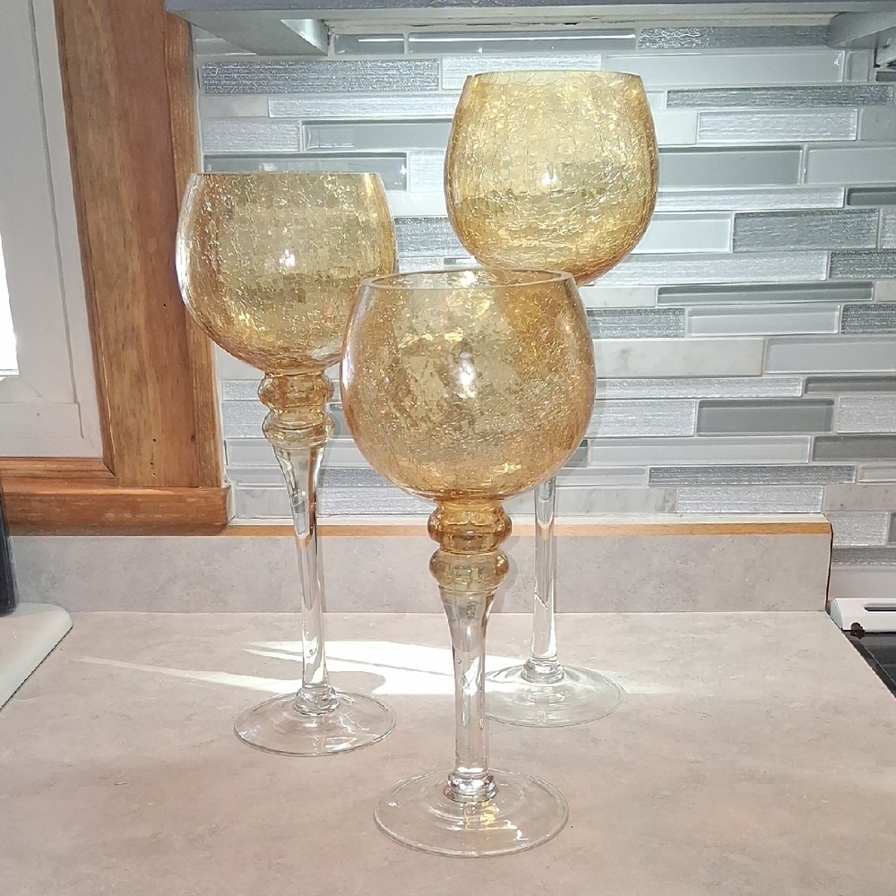 3pc Tall Candlabra Set